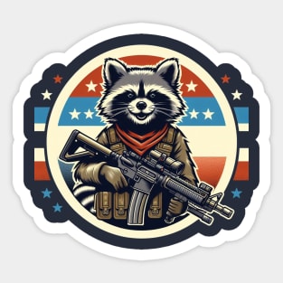 Tactical Raccoon Sticker